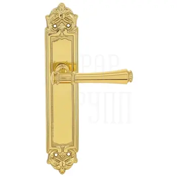 Дверная ручка Extreza 'PIERO' (Пиеро) 326 на планке PL02 полированное золото