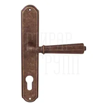 Дверная ручка на планке Melodia 424/131 'Denver' античная бронза (cyl)