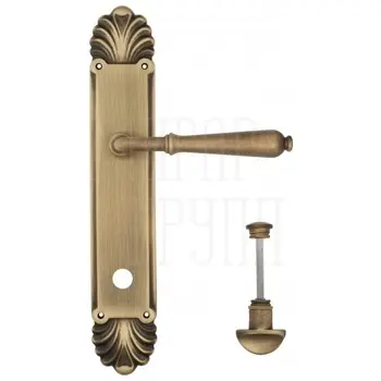 Дверная ручка Venezia 'CLASSIC' на планке PL87 матовая бронза (wc)