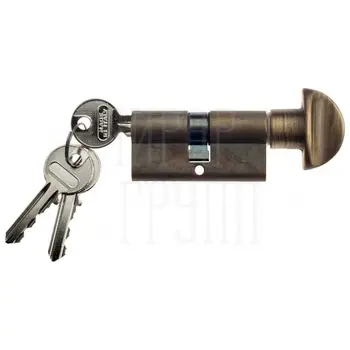 Venezia цилиндр (70 мм/30+10+30) ключ-вертушка матовая бронза