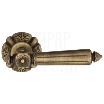 Дверная ручка на розетке Venezia 'CASTELLO' D5 матовая бронза