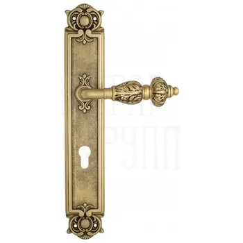 Дверная ручка Venezia 'LUCRECIA' на планке PL97 французское золото (cyl)