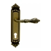 Дверная ручка на планке Melodia 229/229 'Libra', матовая бронза (cyl)