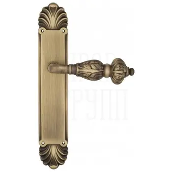 Дверная ручка Venezia 'LUCRECIA' на планке PL87 матовая бронза 