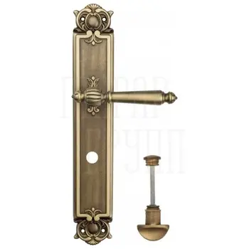 Дверная ручка Venezia 'PELLESTRINA' на планке PL97 матовая бронза (wc)