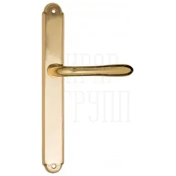 Дверная ручка Fratelli Cattini 'EMMA' на планке PL01 полированная латунь