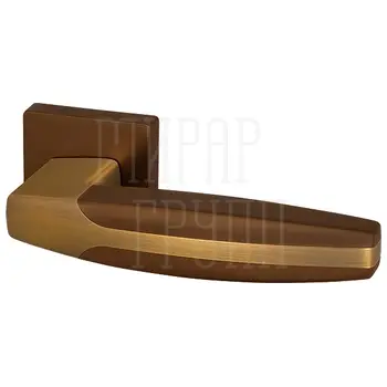 Дверная ручка Armadillo на квадратной розетке 'ARC' USQ2 коричневая бронза