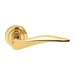 Дверные ручки на розетке Morelli Luxury 'Dali', матовое золото