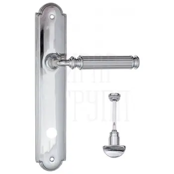 Дверная ручка Fratelli Cattini 'ENCIA' на планке PL257 полированный хром (wc-2)