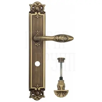 Дверная ручка Venezia 'CASANOVA' на планке PL97 матовая бронза (wc-4)