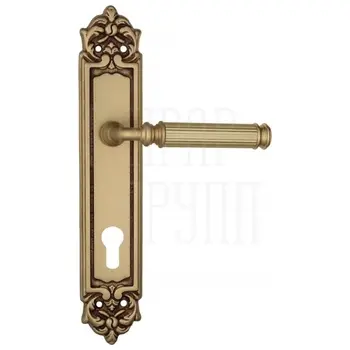 Дверная ручка Venezia 'MOSCA' на планке PL96 французское золото (cyl)