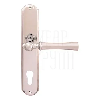 Дверная ручка на планке Melodia 283/131 'Carlo' матовый хром + хром (cyl)