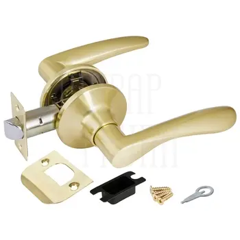 Дверная ручка-защелка Punto (Пунто) DK620 (без фик.) матовое золото