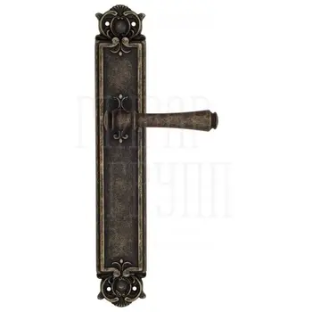 Дверная ручка Venezia 'CALLISTO' на планке PL97 античная бронза