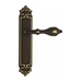 Дверная ручка Venezia "ANAFESTO" на планке PL96, темная бронза