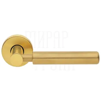 Дверные ручки на розетке Morelli Luxury 'Cloud' матовое золото + золото