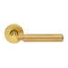 Дверные ручки на розетке Morelli Luxury "Cloud", матовое золото + золото