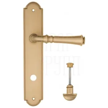 Дверная ручка Fratelli Cattini 'GRACIA' на планке PL257 матовая латунь (wc-2)