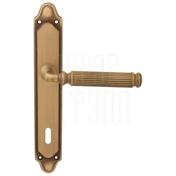Дверная ручка на планке Melodia 290/158 'Ranja' матовая бронза (key)