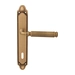 Дверная ручка на планке Melodia 290/158 'Ranja', матовая бронза (key)