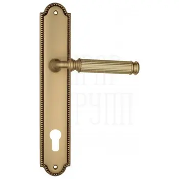 Дверная ручка Venezia 'MOSCA' на планке PL98 французское золото (cyl)