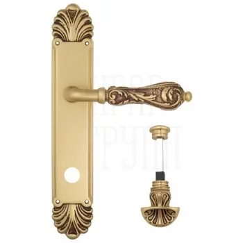 Дверная ручка Venezia 'MONTE CRISTO' на планке PL87 французское золото (wc-4)