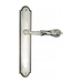 Дверная ручка Venezia 'MONTE CRISTO' на планке PL98, натуральное серебро (cyl)