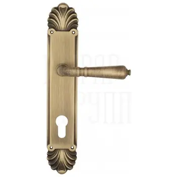 Дверная ручка Venezia 'VIGNOLE' на планке PL87 матовая бронза (cyl)