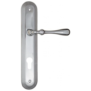 Дверная ручка Fratelli Cattini 'RETRO' на планке PL288 полированный хром (cyl)