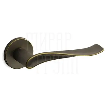 Дверная ручка на розетке Mandelli 'Spin' 731 империал бронз