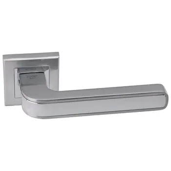 Дверная ручка на квадратной розетке ADDEN BAU 'PIEZA' Q360 матовый хром