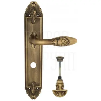 Дверная ручка Venezia 'CASANOVA' на планке PL90 матовая бронза (wc-4)