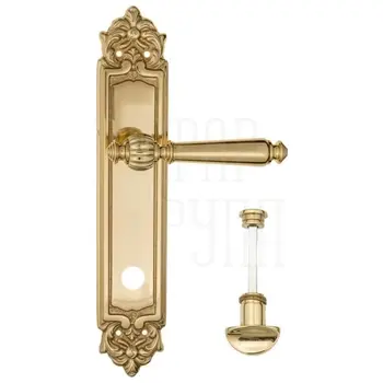 Дверная ручка Fratelli Cattini 'MARANI' на планке PL96 полированная латунь (wc-2)