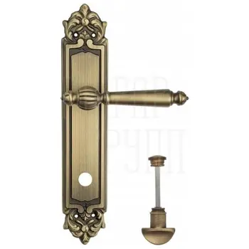 Дверная ручка Venezia 'PELLESTRINA' на планке PL96 матовая бронза (wc)