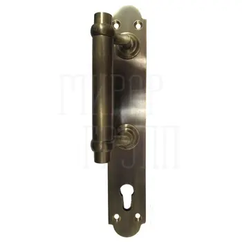 Дверная ручка-скоба SDR2 (280/100 мм) античная бронза левая (cyl)