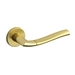 Дверная ручка на розетке Mandelli "Chio" 1181, матовое золото + золото