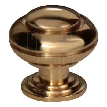 Мебельная ручка-кноб Melodia 806 Victorian (Ø30x33 мм) полированная латунь