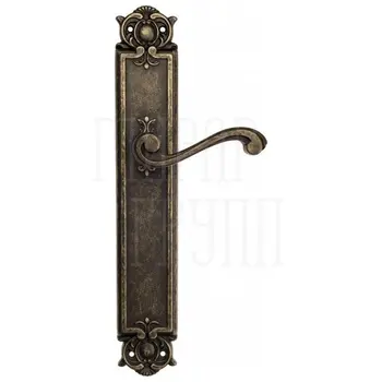 Дверная ручка Venezia 'VIVALDI' на планке PL97 античная бронза