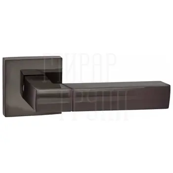 Дверные ручки Renz (Ренц) 'Милан' INDH 51-03 на квадратной розетке черный никель