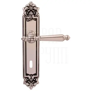 Дверная ручка на планке Melodia 235/229 'Mirella' серебро 925 (cab)