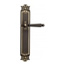 Дверная ручка Venezia "PELLESTRINA" на планке PL97, темная бронза