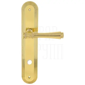 Дверная ручка Extreza 'PIERO' (Пиеро) 326 на планке PL05 полированное золото (wc)