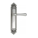 Дверная ручка Venezia 'CALLISTO' на планке PL96, натуральное серебро