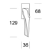 Оконная ручка SALICE PAOLO 'Anatomica' SQ 6108, схема