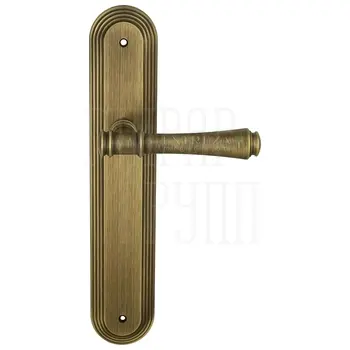 Дверная ручка Extreza 'PIERO' (Пиеро) 326 на планке PL05 матовая бронза
