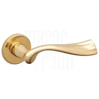 Дверная ручка на розетке Mandelli 'River' 991 золото