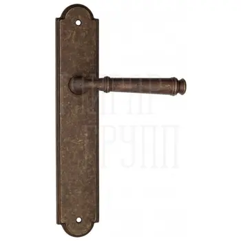 Дверная ручка Fratelli Cattini 'FARFALLA' на планке PL257 античная бронза
