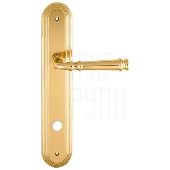 Дверная ручка Extreza 'BONO' (Боно) 328 на планке PL05 полированное золото (wc)