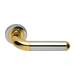 Дверные ручки на розетке Morelli Luxury "Gavana", полированный хром + золото