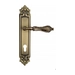 Дверная ручка Venezia "MONTE CRISTO" на планке PL96, матовая бронза (cyl)